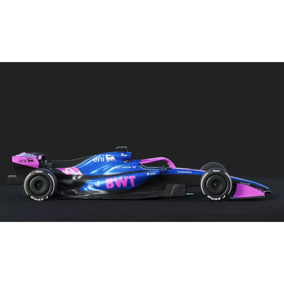 F1 Alpine A526 2026 3D Model – High Poly Racing Car, FBX, PBR Textures - View 4