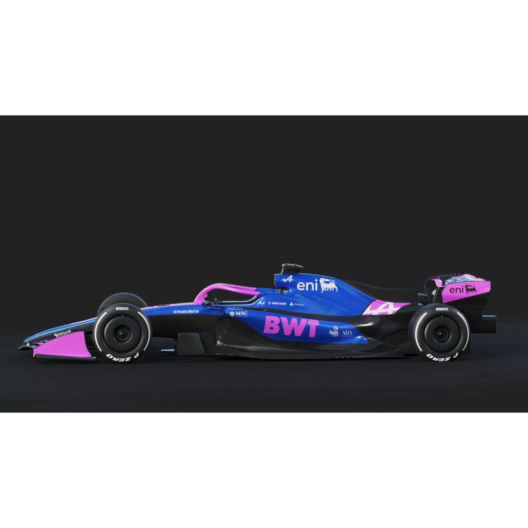 F1 Alpine A526 2026 3D Model – High Poly Racing Car, FBX, PBR Textures - View 6