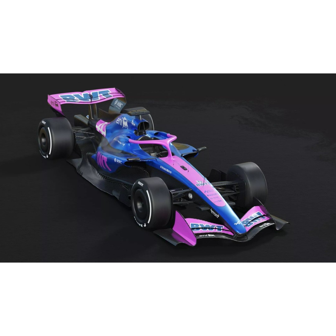 F1 Alpine A526 2026 3D Model – High Poly Racing Car, FBX, PBR Textures - View 7