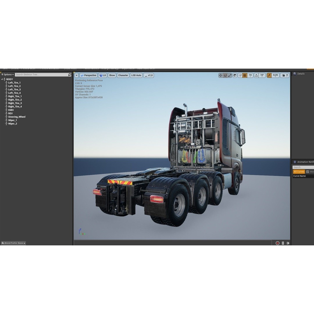 Truck Levo 8040 3D Model – Low Poly Game Asset, Unreal Engine