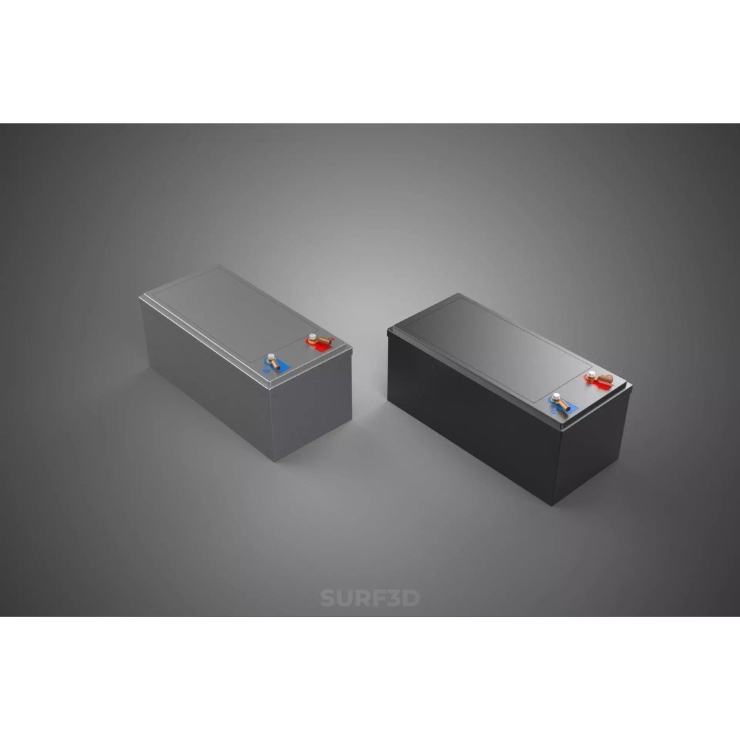 Battery DC Volt Power Supply 3D Model – PBR, Multiple Formats, Game Ready - View 11
