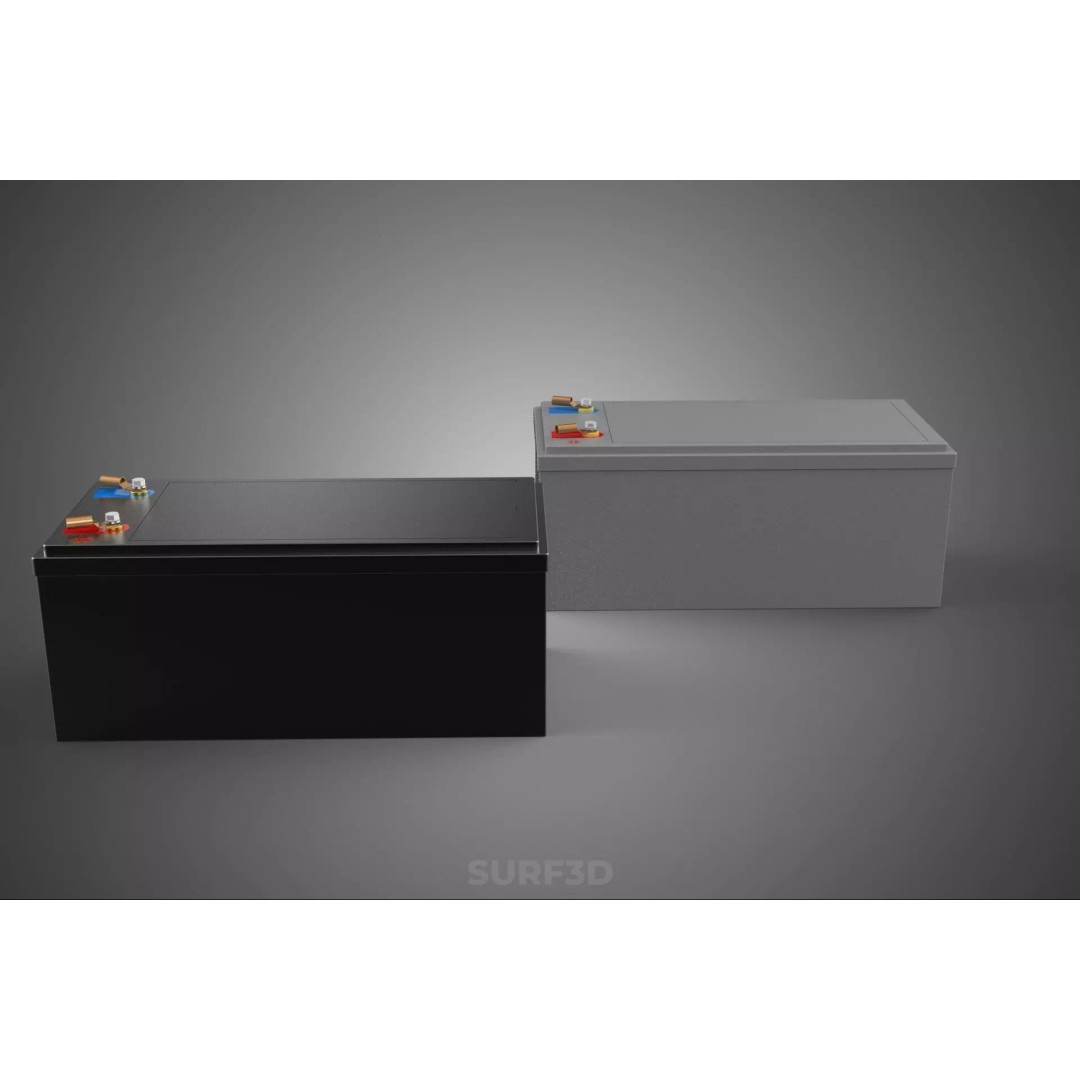 Battery DC Volt Power Supply 3D Model – PBR, Multiple Formats, Game Ready - View 14