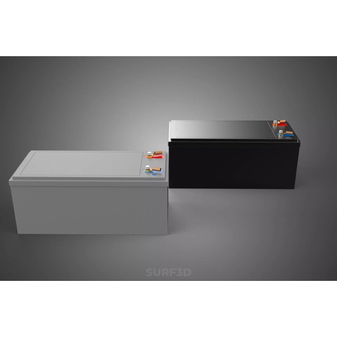 Battery DC Volt Power Supply 3D Model – PBR, Multiple Formats, Game Ready - View 15