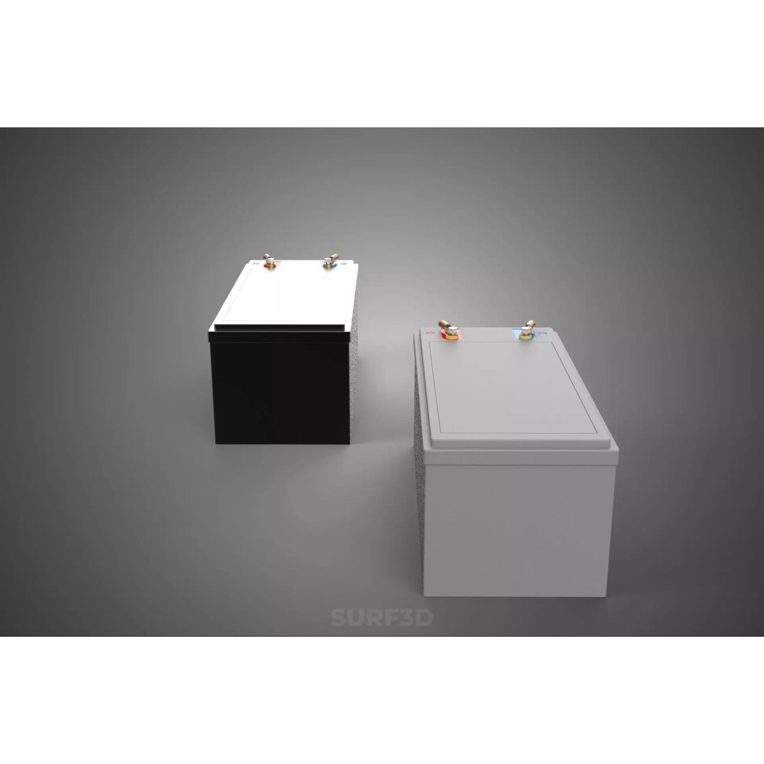 Battery DC Volt Power Supply 3D Model – PBR, Multiple Formats, Game Ready - View 16