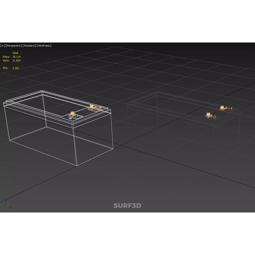 Battery DC Volt Power Supply 3D Model – PBR, Multiple Formats, Game Ready - View 17