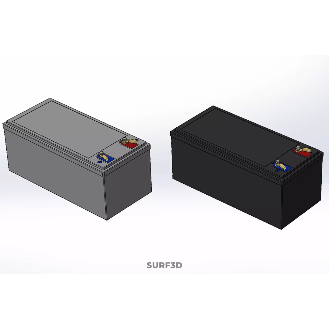 Battery DC Volt Power Supply 3D Model – PBR, Multiple Formats, Game Ready - View 19