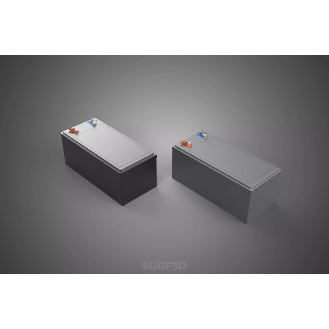Battery DC Volt Power Supply 3D Model – PBR, Multiple Formats, Game Ready - View 7