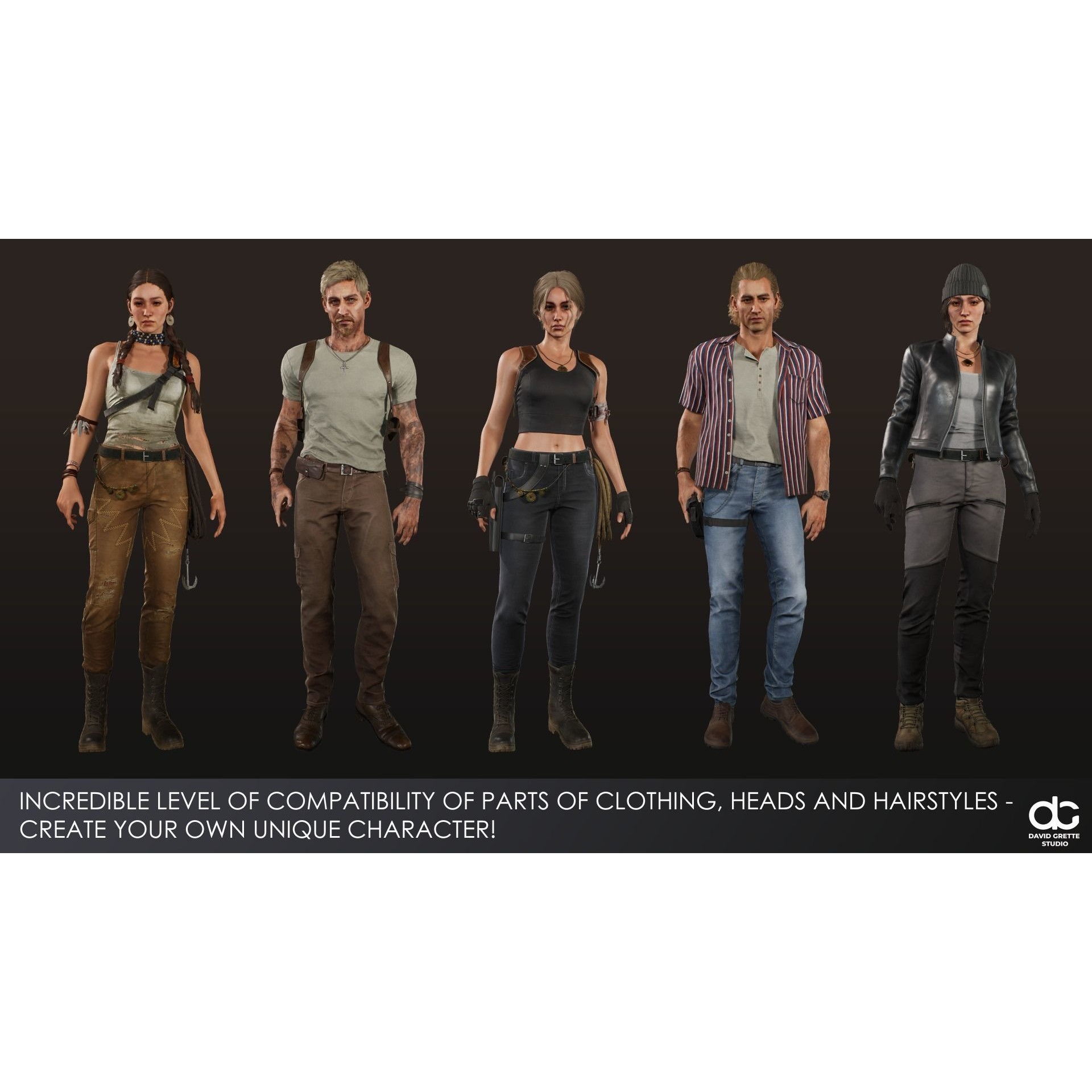 Victoria - Low-Poly Game-Ready 3D Model - View 19