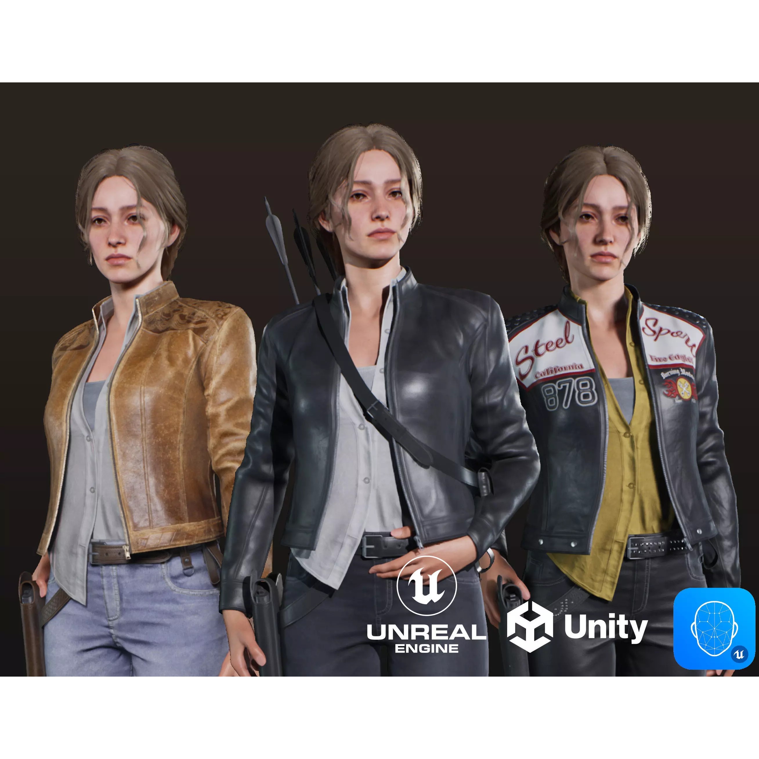 Victoria - Low-Poly Game-Ready 3D Model - View 2