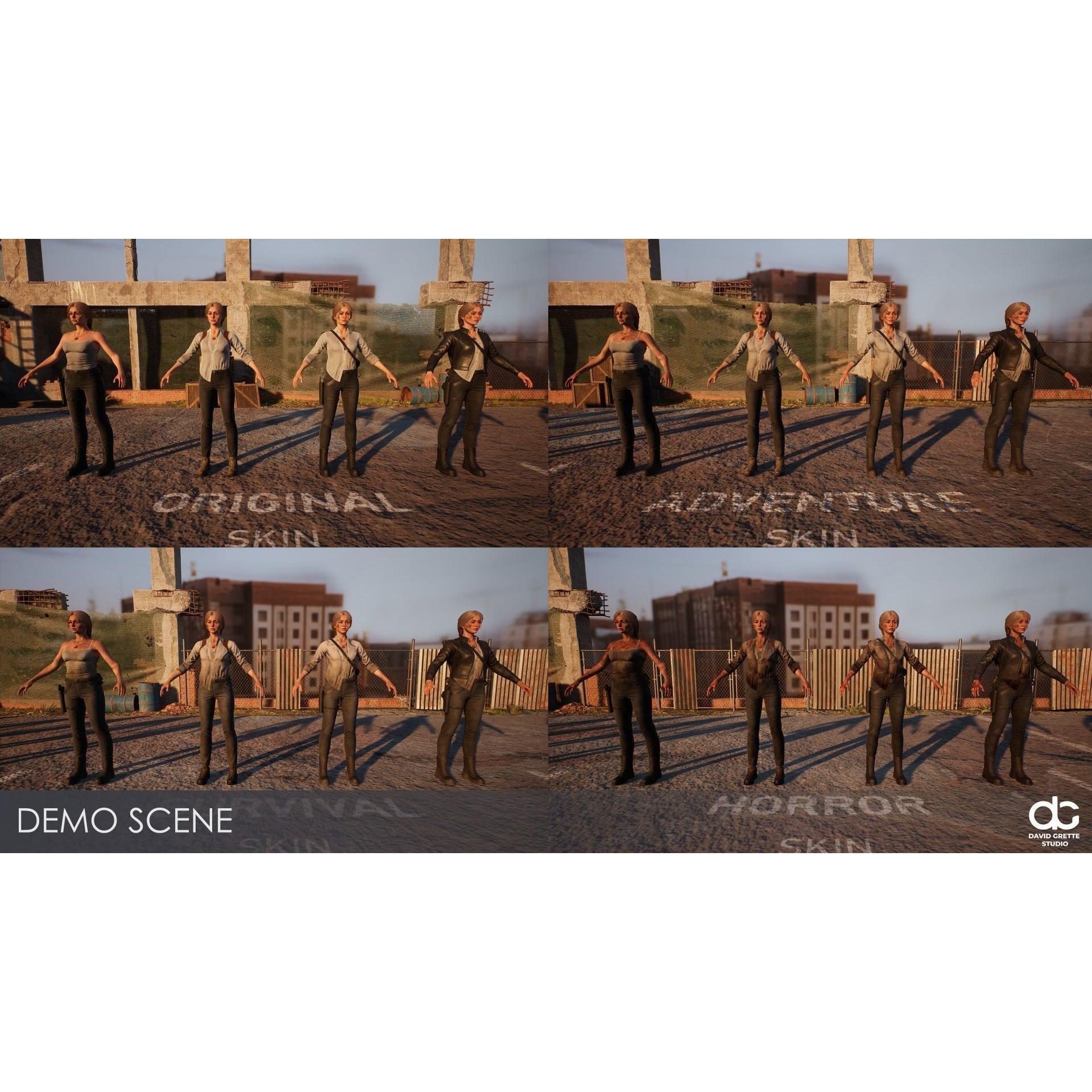 Victoria - Low-Poly Game-Ready 3D Model - View 20
