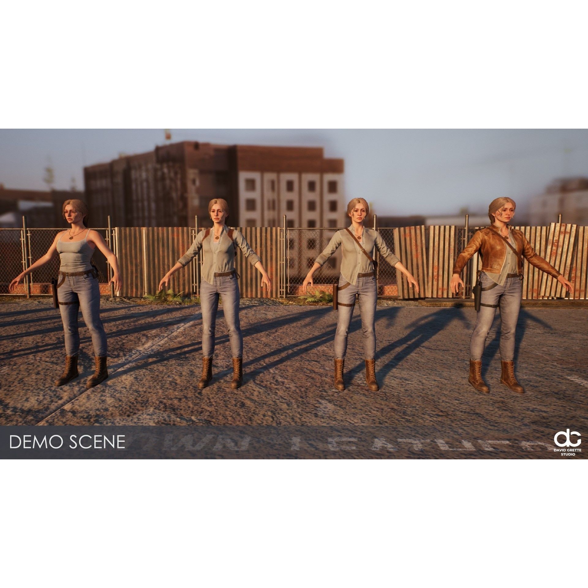Victoria - Low-Poly Game-Ready 3D Model - View 23