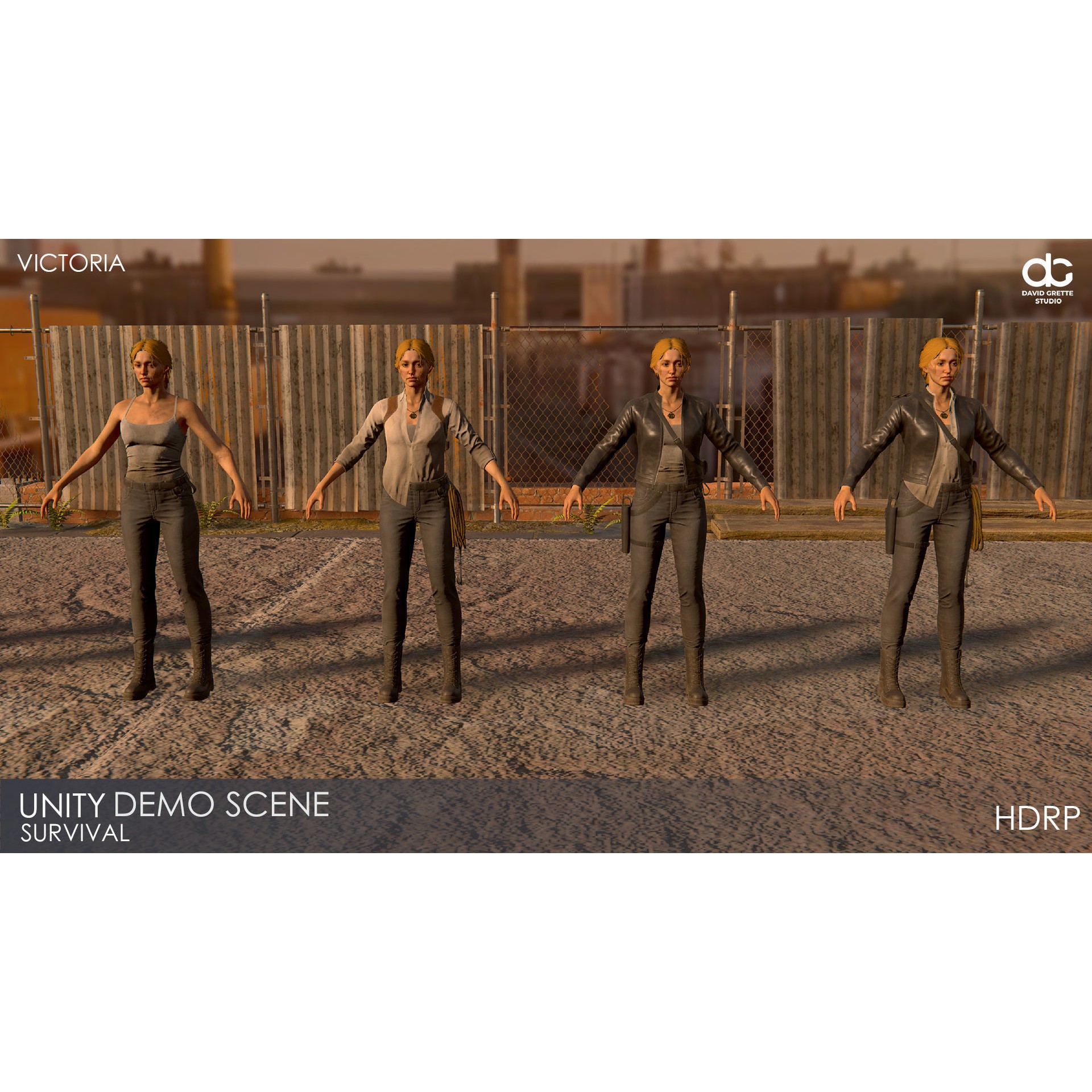 Victoria - Low-Poly Game-Ready 3D Model - View 39