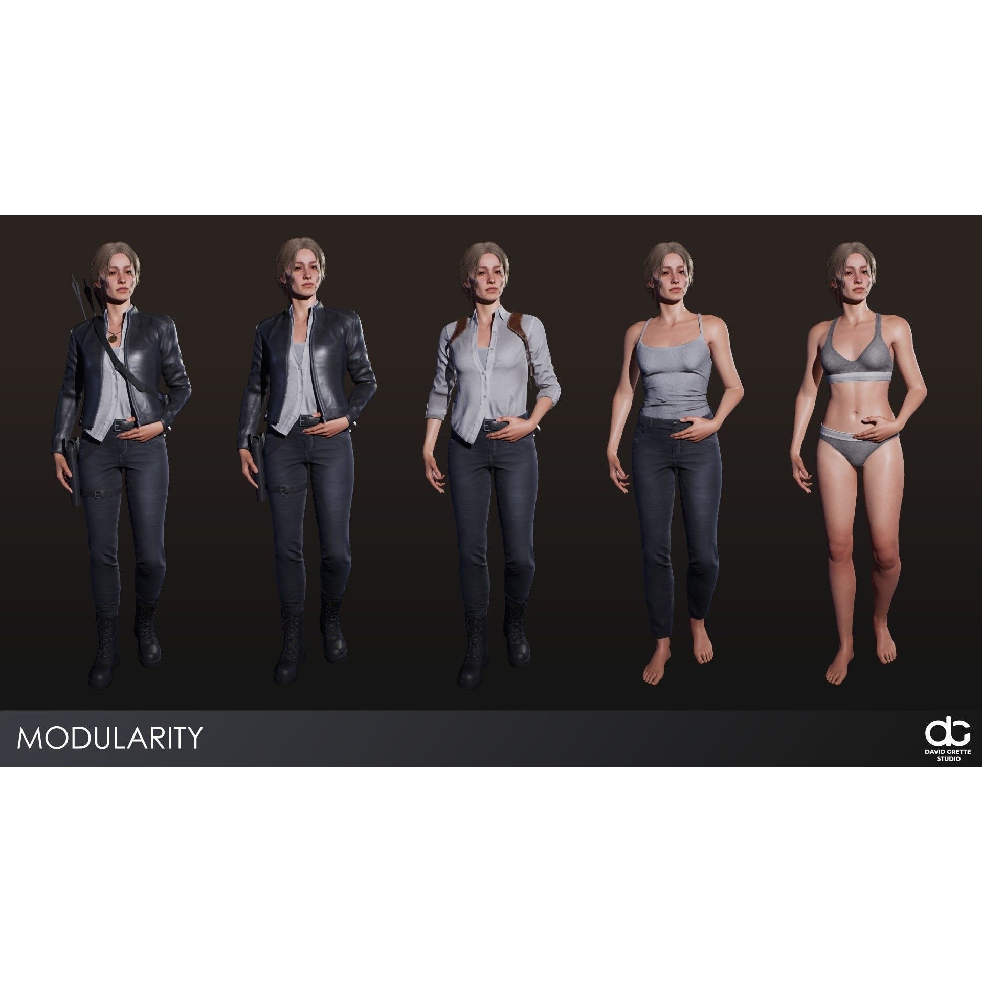Victoria - Low-Poly Game-Ready 3D Model - View 5