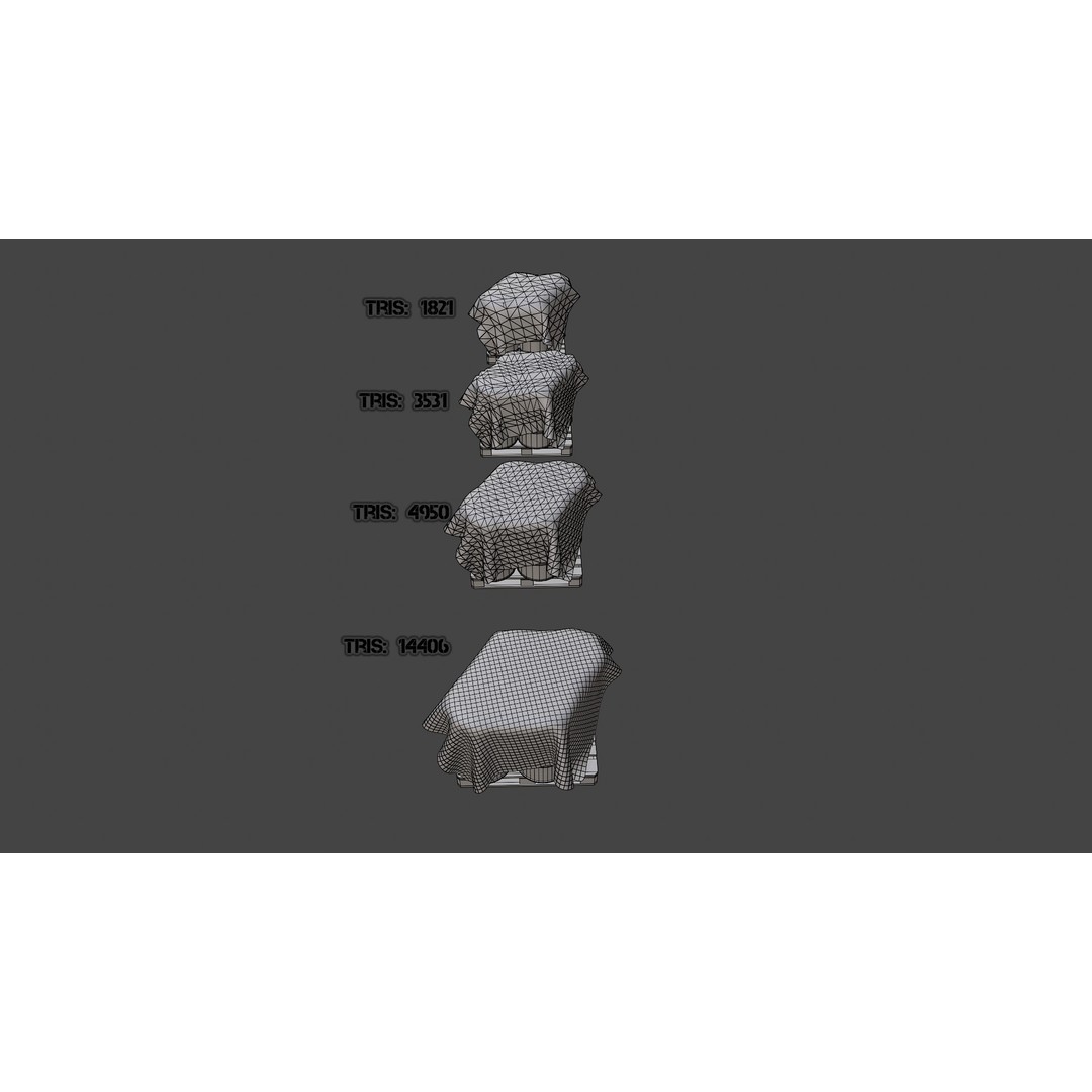 Covered Barrels 3D Model – Low Poly Game Asset, FBX, PBR Textures - View 17