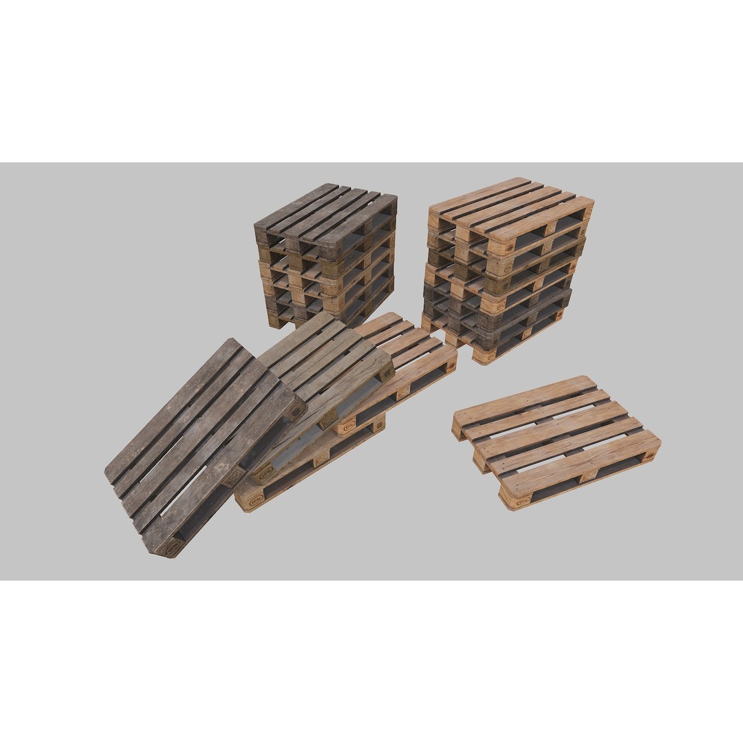 Covered Barrels 3D Model – Low Poly Game Asset, FBX, PBR Textures - View 19