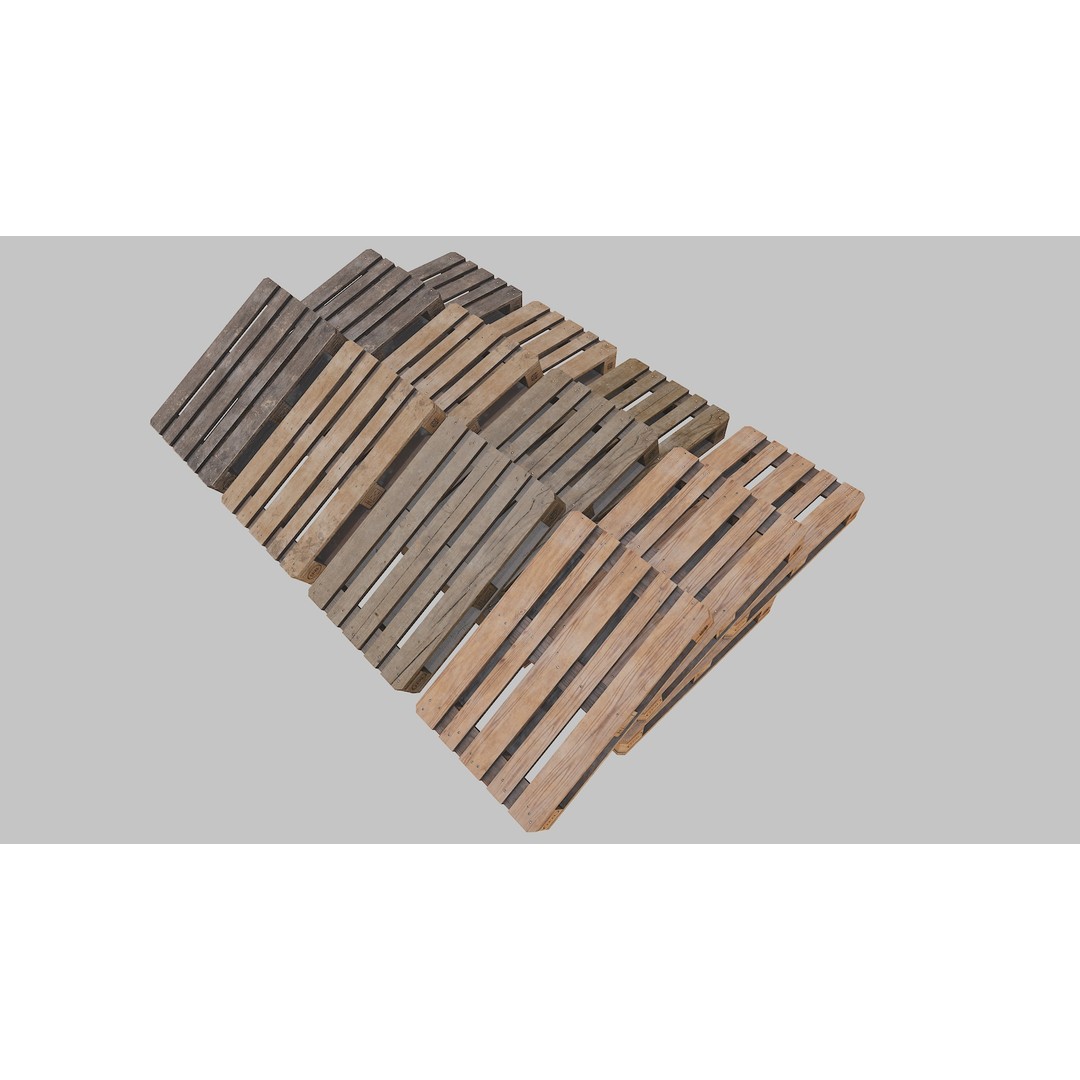 Covered Barrels 3D Model – Low Poly Game Asset, FBX, PBR Textures - View 23