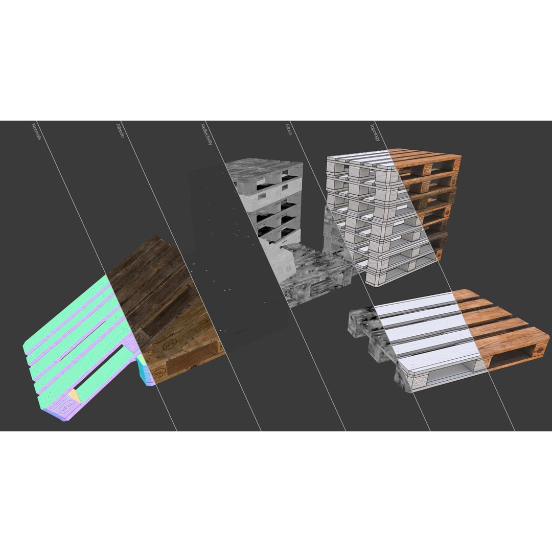 Covered Barrels 3D Model – Low Poly Game Asset, FBX, PBR Textures - View 24