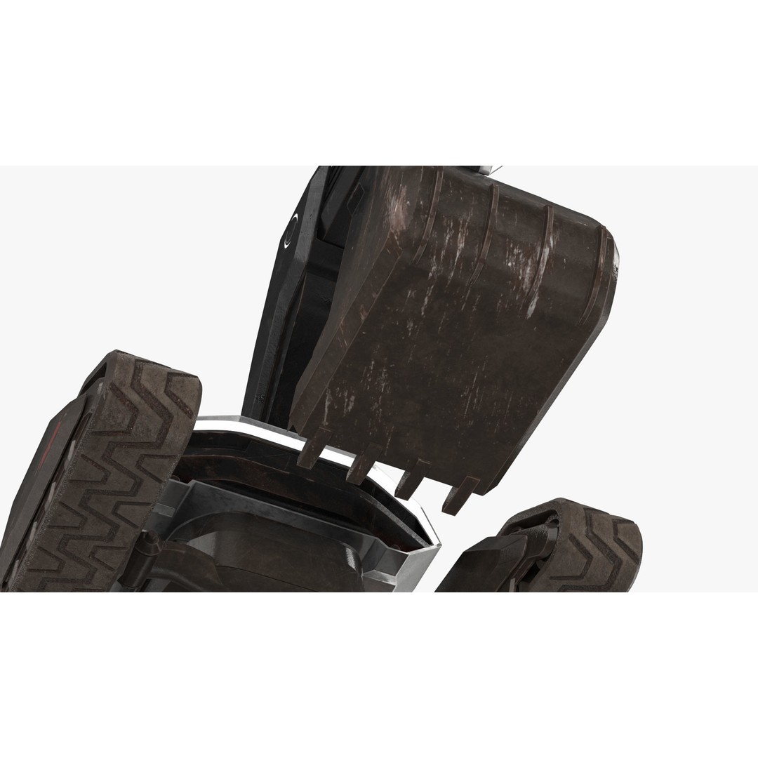 Excavator SciFi Concept 3D Model – Rigged Futuristic Vehicle, FBX - View 25