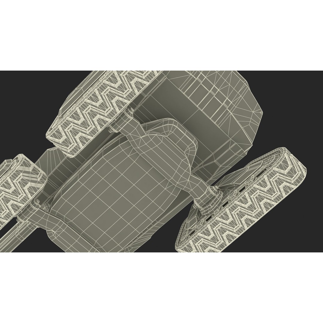 Excavator SciFi Concept 3D Model – Rigged Futuristic Vehicle, FBX - View 50