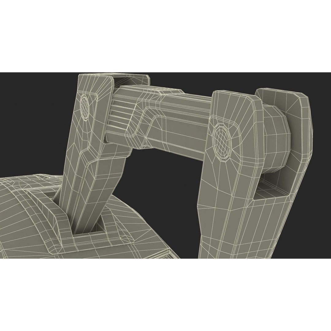 Excavator SciFi Concept 3D Model – Rigged Futuristic Vehicle, FBX - View 52