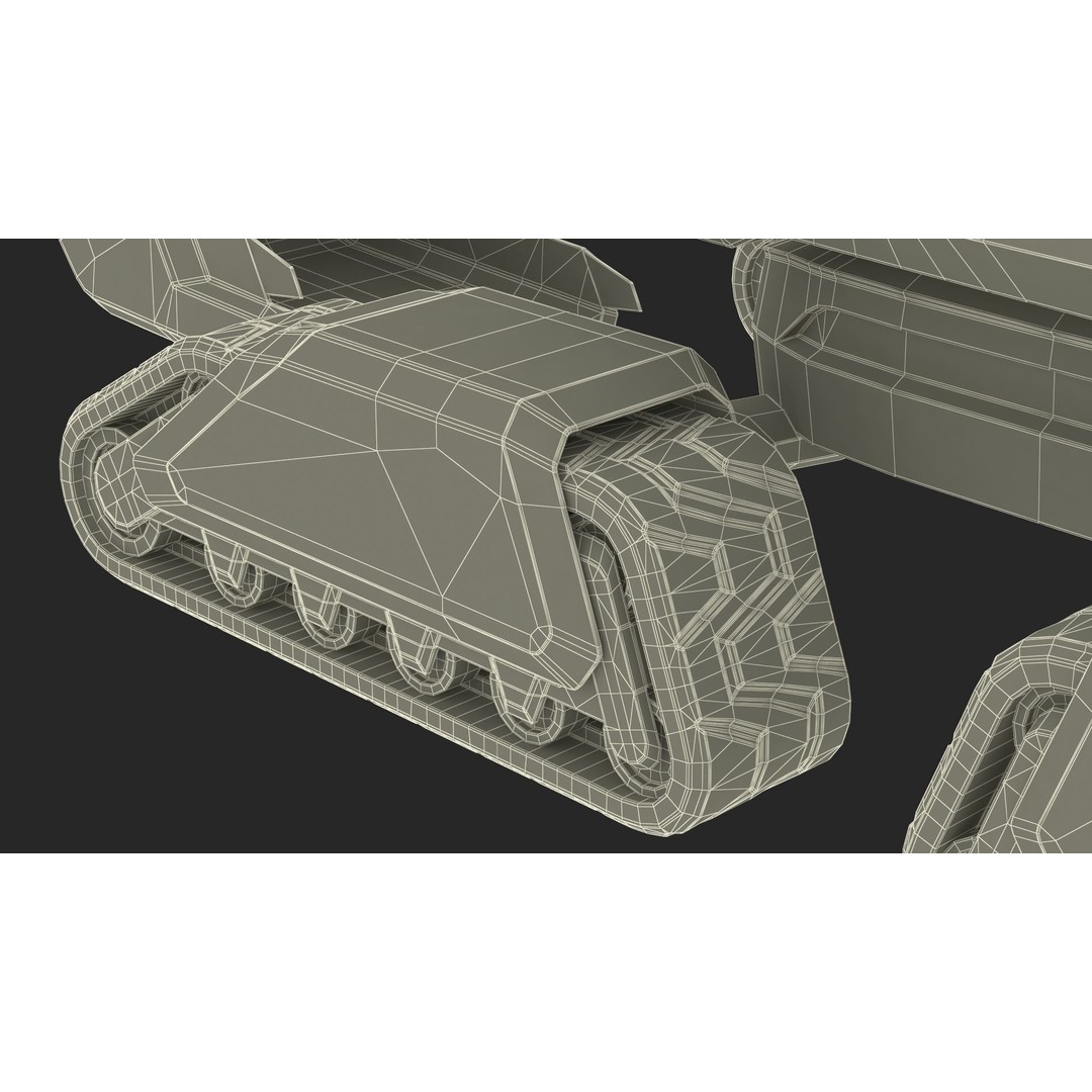 Excavator SciFi Concept 3D Model – Rigged Futuristic Vehicle, FBX - View 54