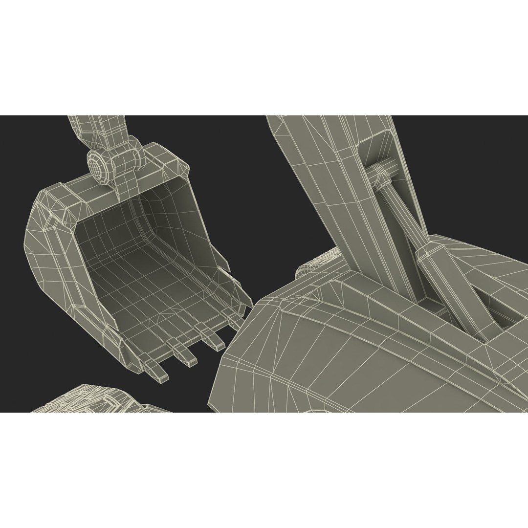 Excavator SciFi Concept 3D Model – Rigged Futuristic Vehicle, FBX - View 55