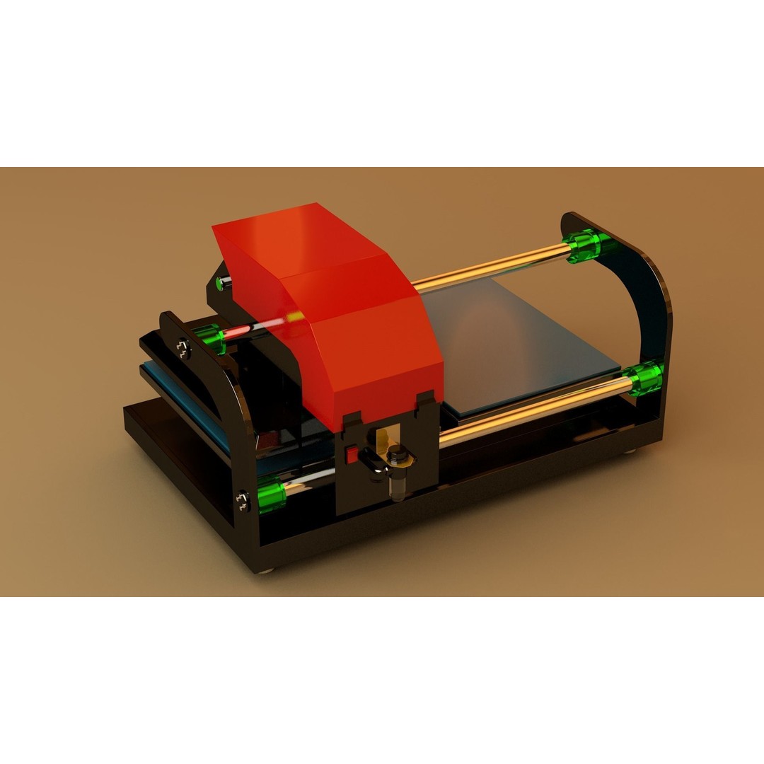 Double Bed Heat Press Machine 3D Model – Industrial Equipment, C4D, FBX, OBJ - View 6