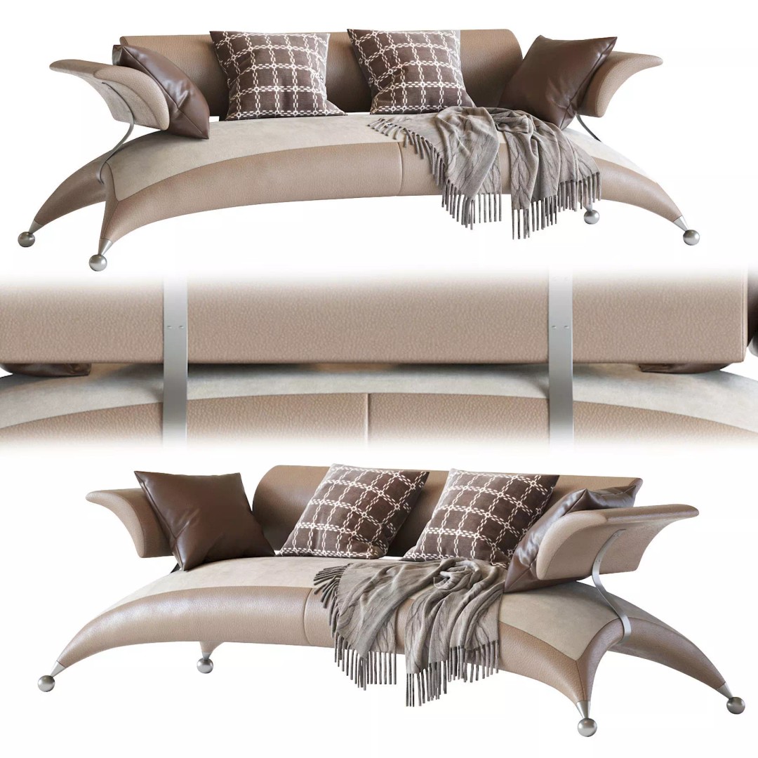 Desforma Safari 3D Model – Contemporary Sofa with PBR Textures, FBX - View 2