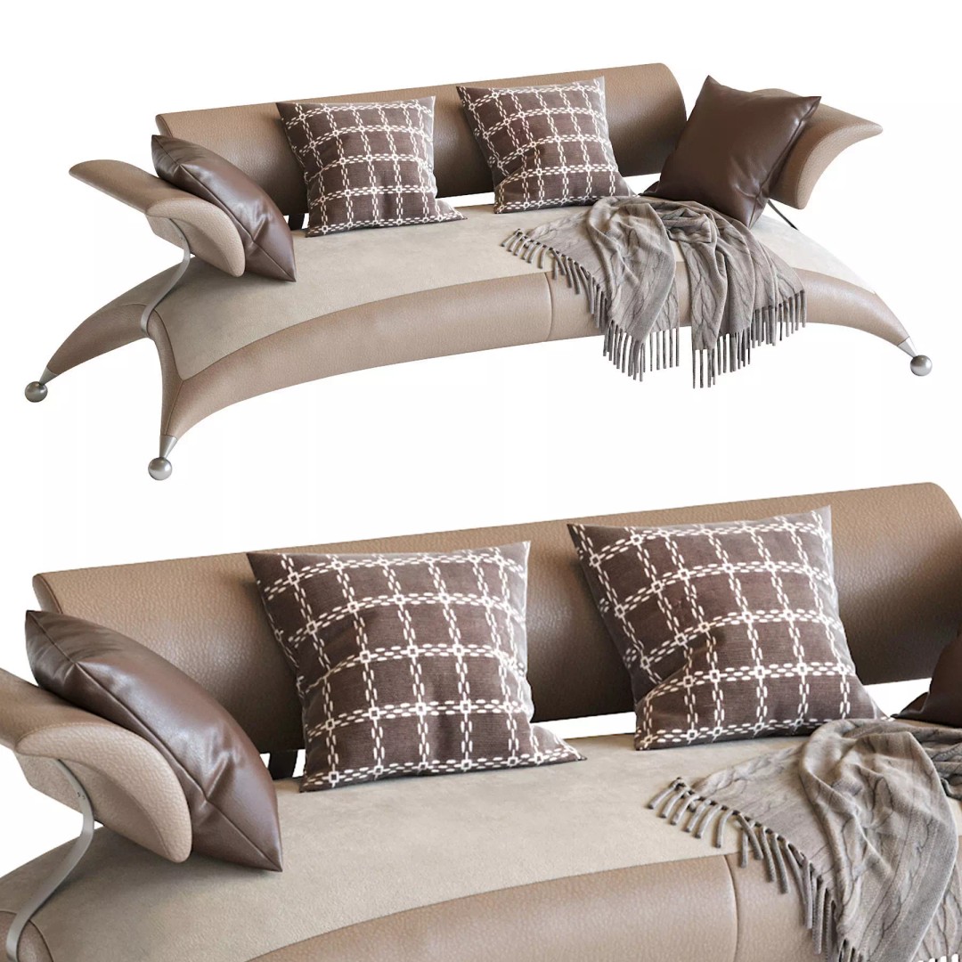 Desforma Safari 3D Model – Contemporary Sofa with PBR Textures, FBX - View 3