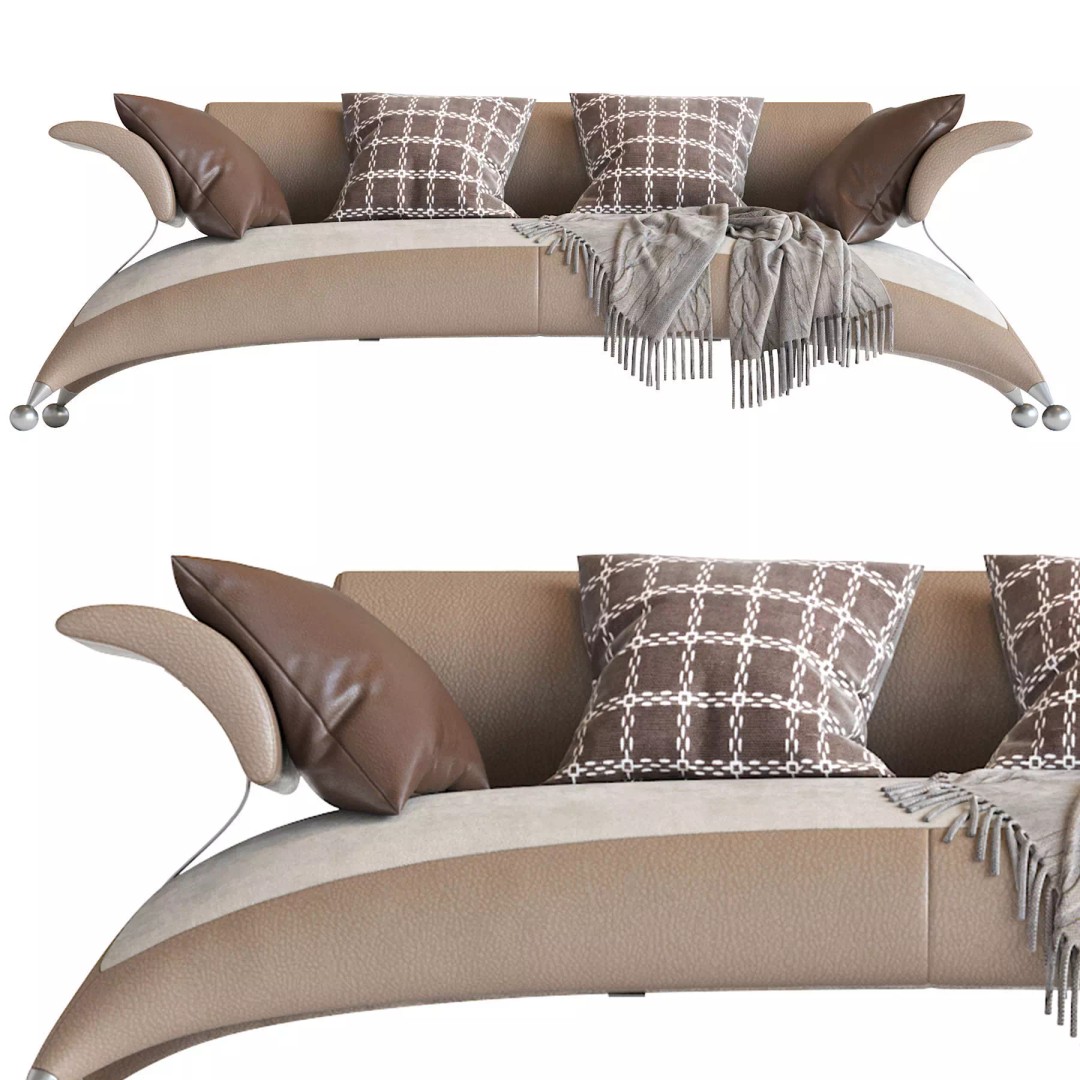 Desforma Safari 3D Model – Contemporary Sofa with PBR Textures, FBX - View 7