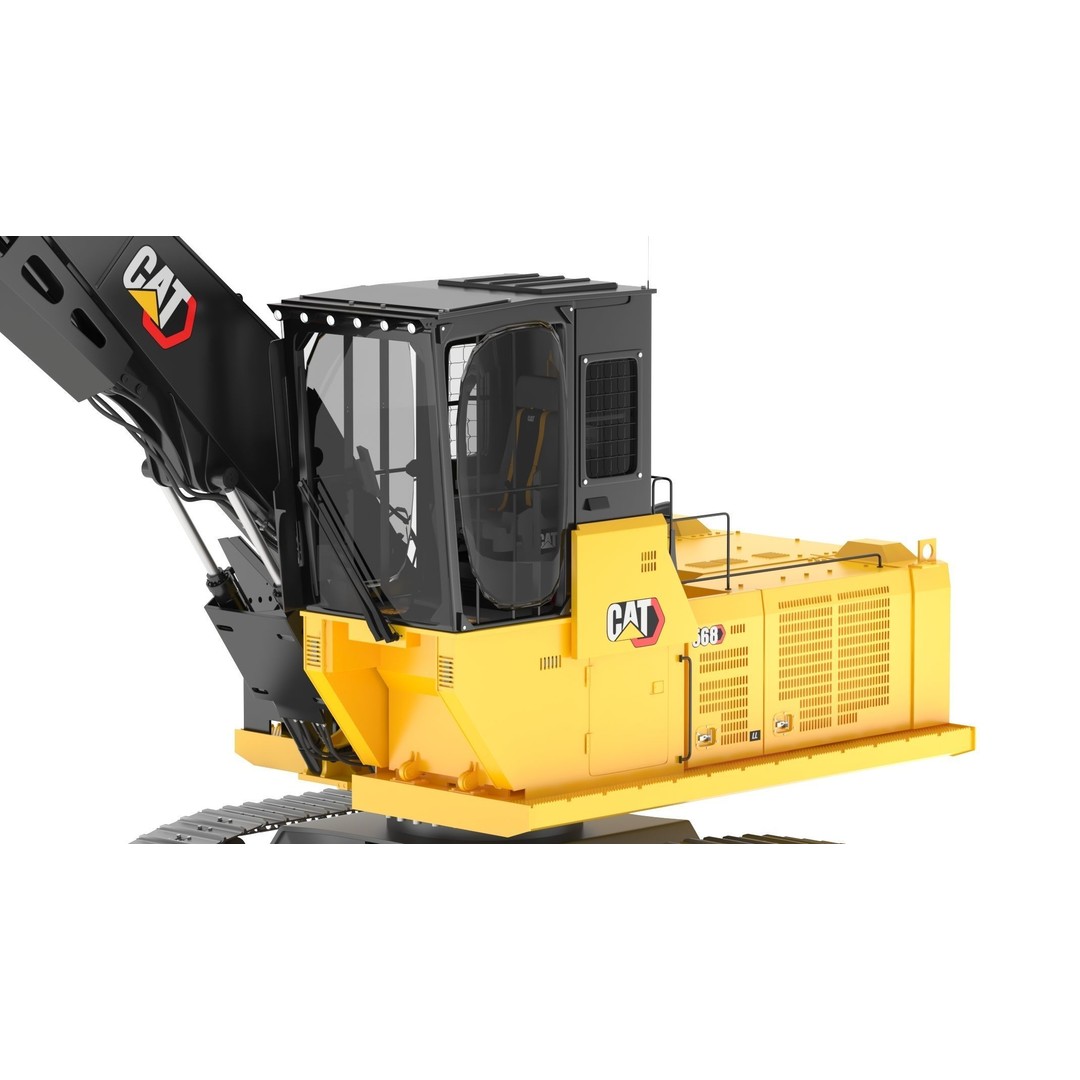 CAT FM568 Forest Log Loader 3D Model – High Poly Game Asset, FBX & OBJ - View 13