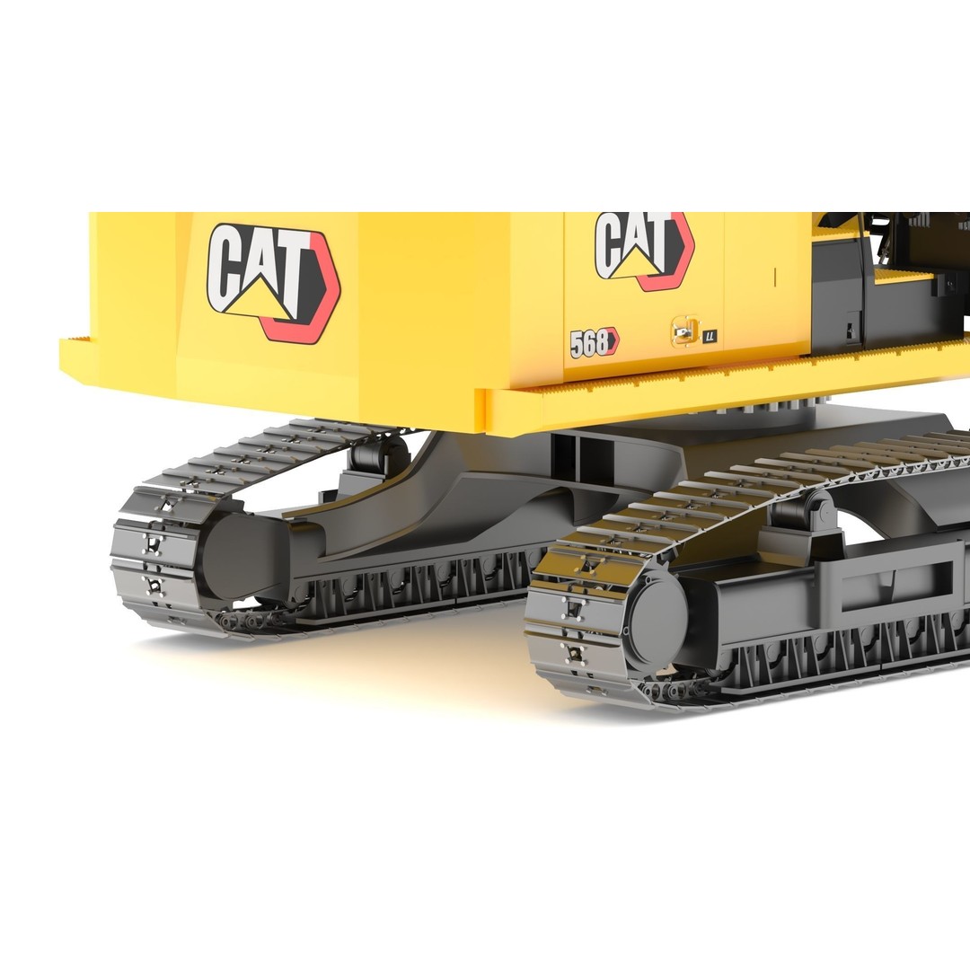 CAT FM568 Forest Log Loader 3D Model – High Poly Game Asset, FBX & OBJ - View 17