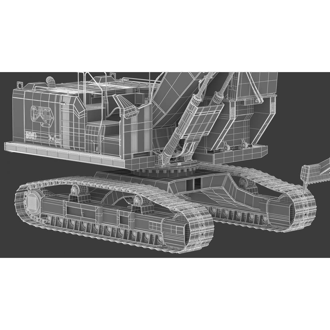 CAT FM568 Forest Log Loader 3D Model – High Poly Game Asset, FBX & OBJ - View 37