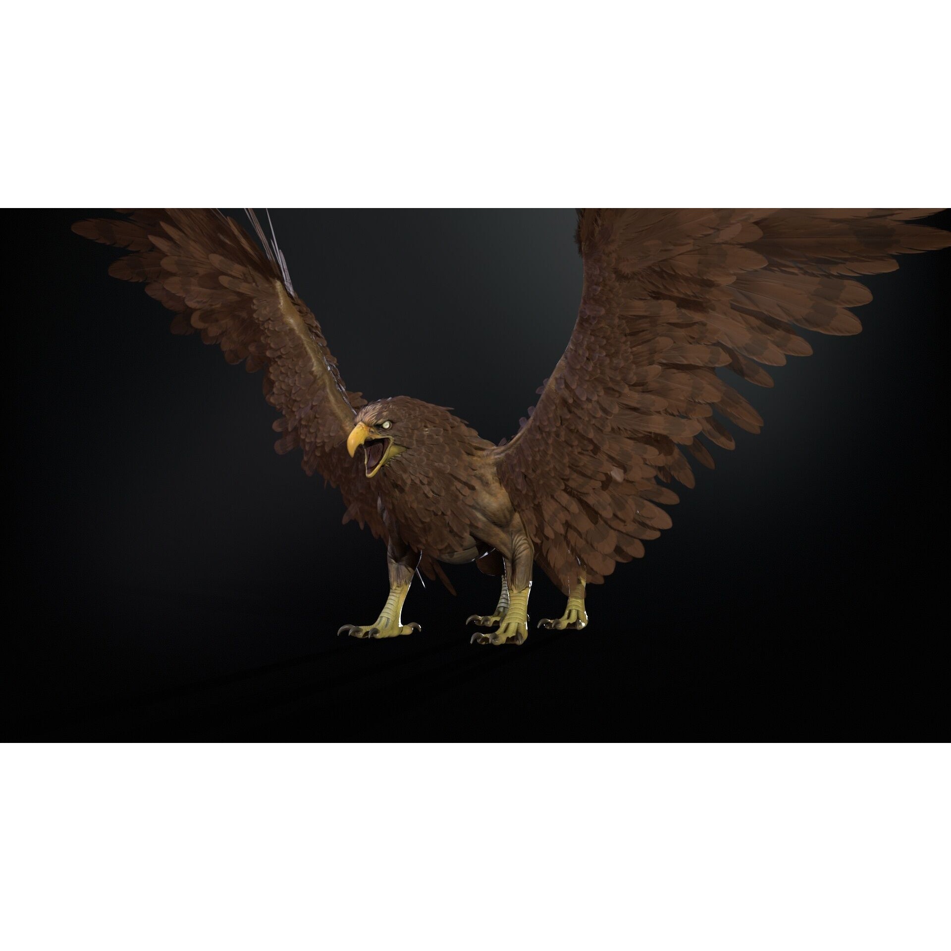 Griffon - Low-Poly Game-Ready 3D Model - View 12