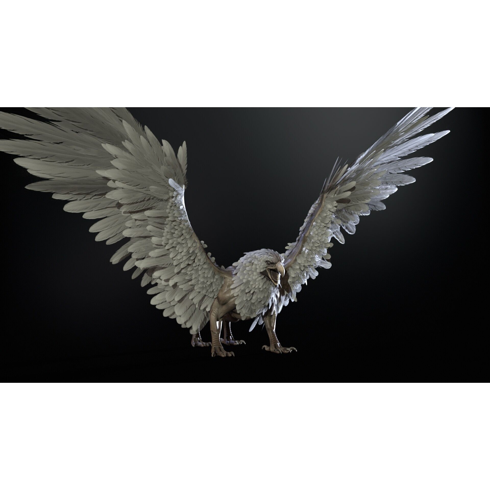 Griffon - Low-Poly Game-Ready 3D Model - View 14
