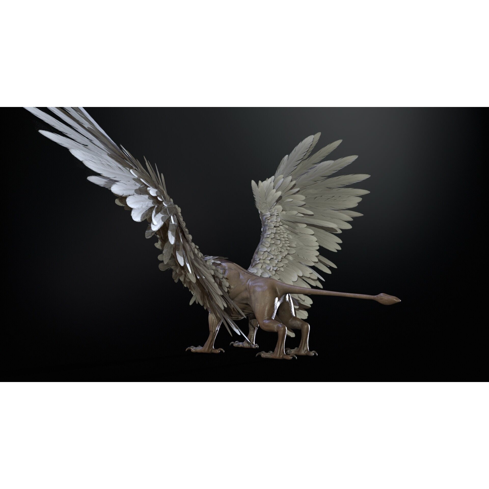Griffon - Low-Poly Game-Ready 3D Model - View 15