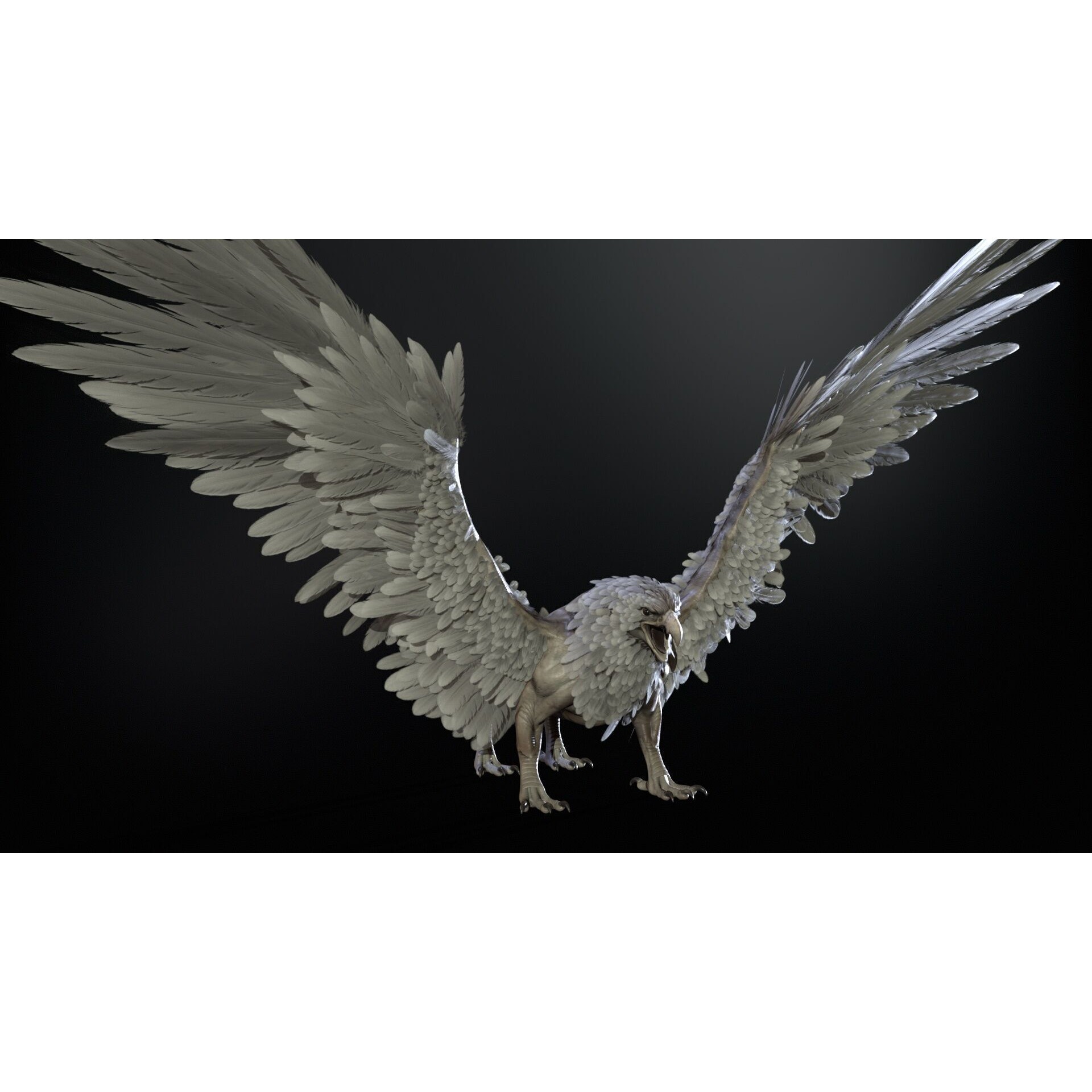 Griffon - Low-Poly Game-Ready 3D Model - View 16