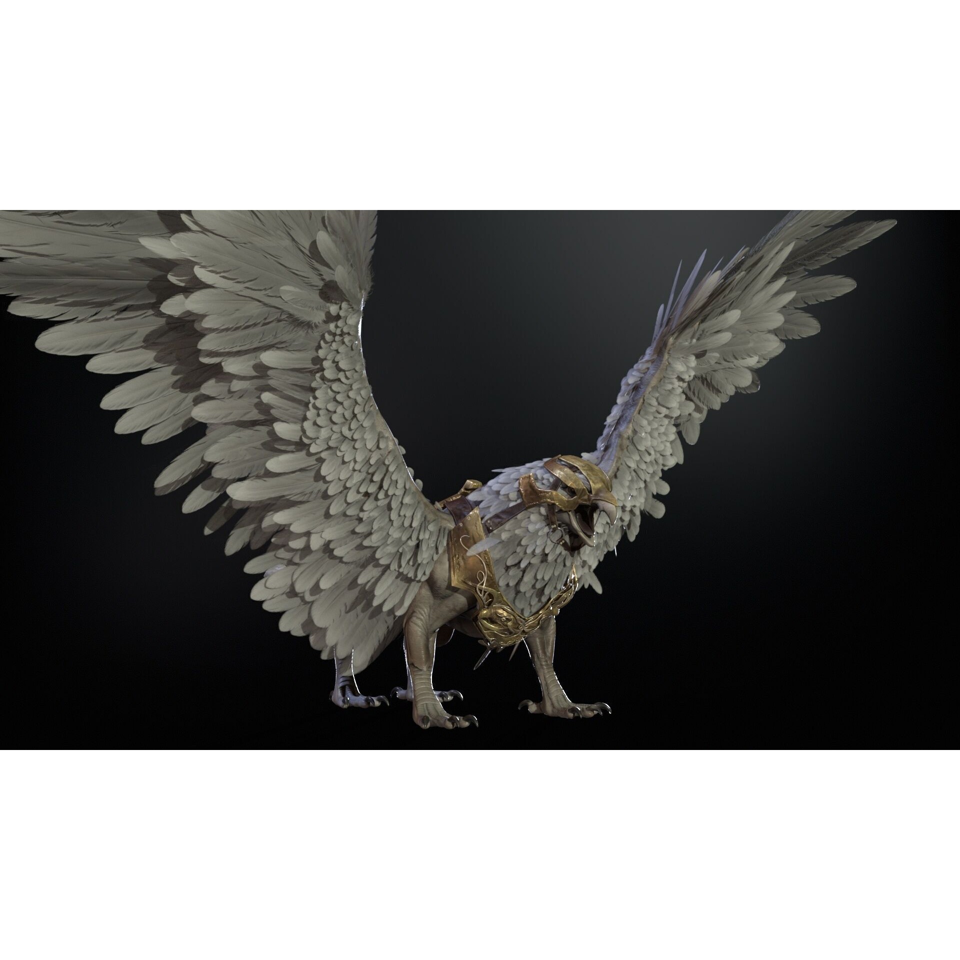 Griffon - Low-Poly Game-Ready 3D Model - View 18
