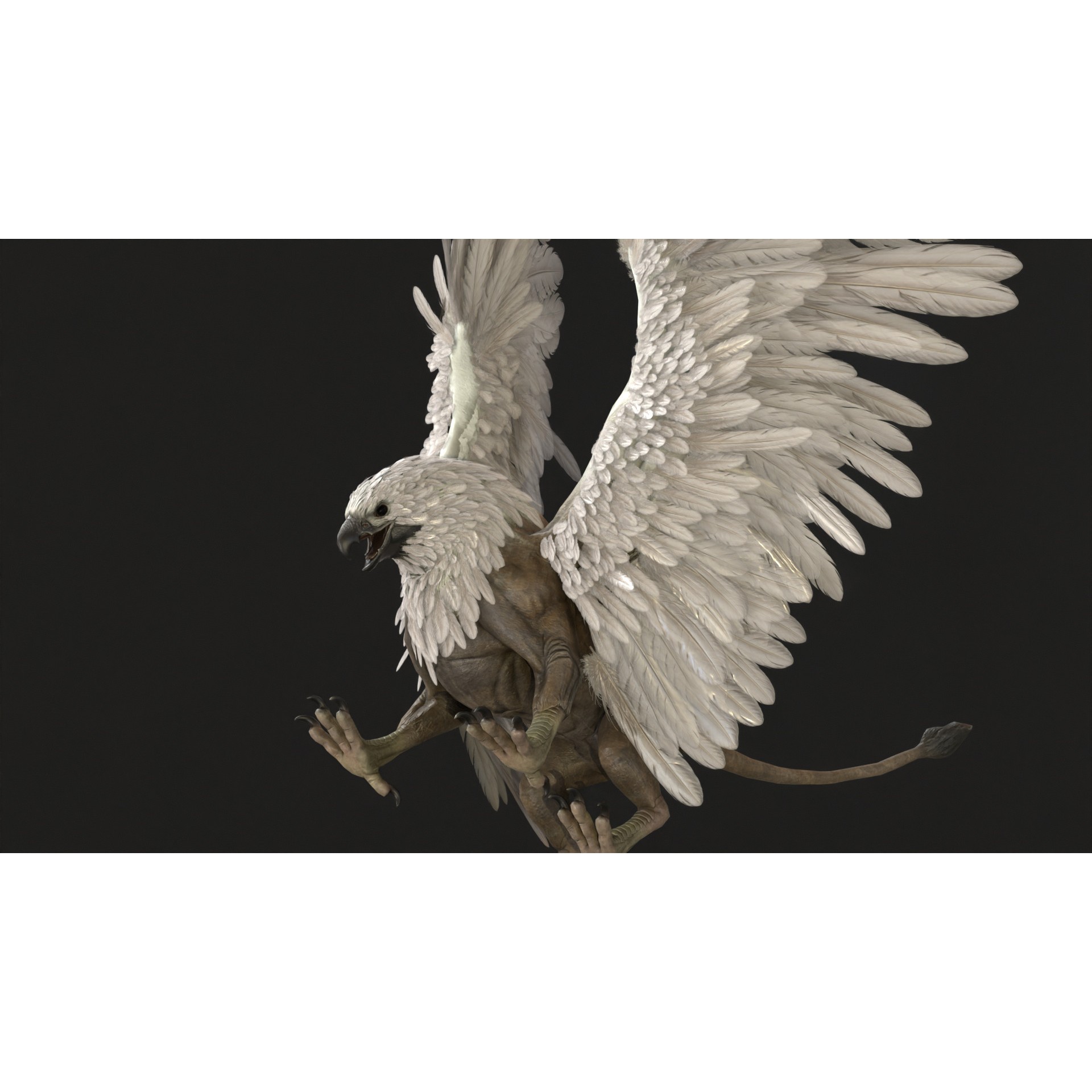Griffon - Low-Poly Game-Ready 3D Model - View 20