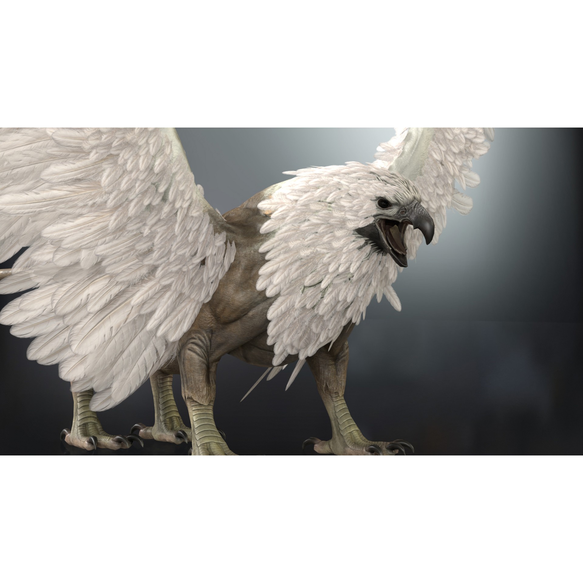 Griffon - Low-Poly Game-Ready 3D Model - View 25