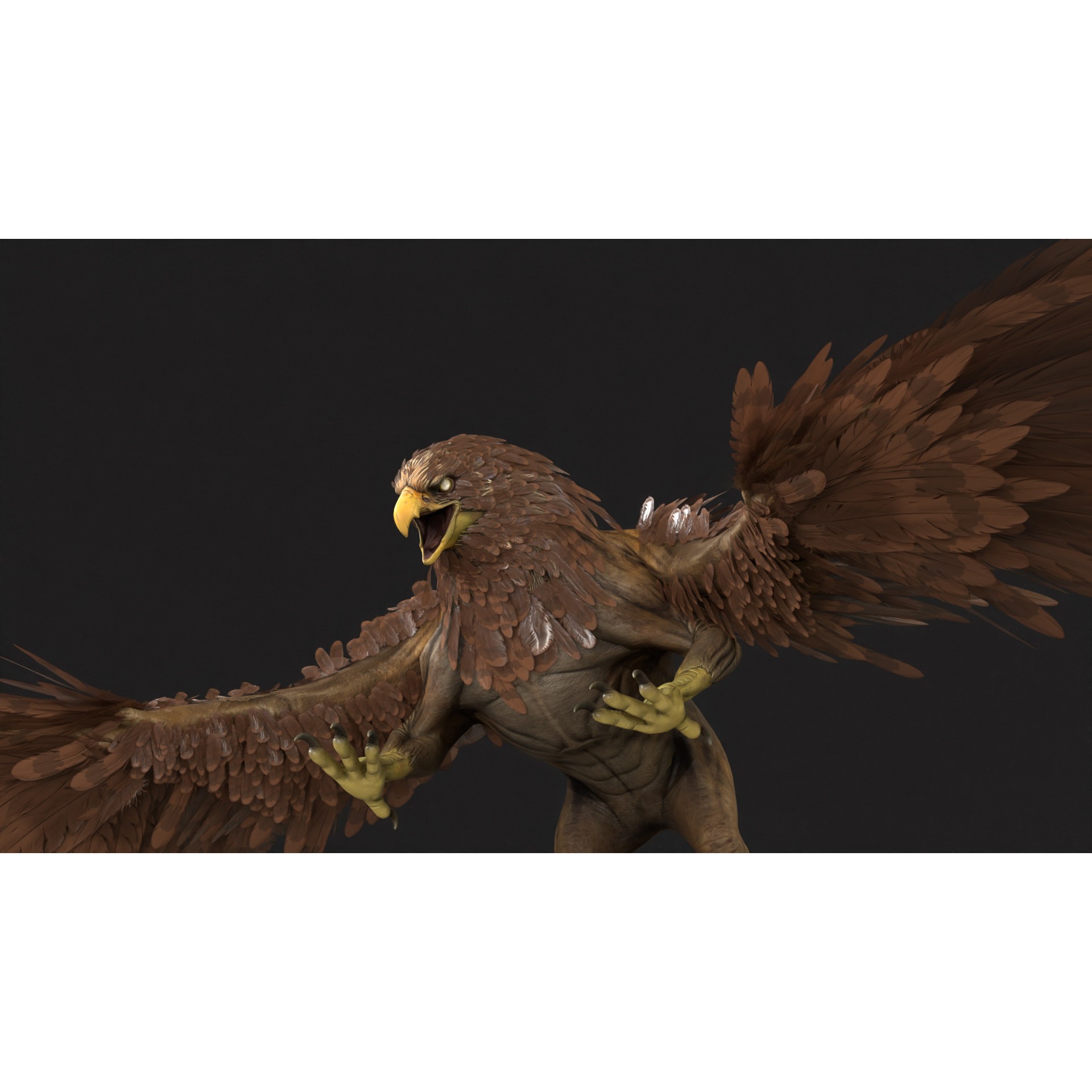 Griffon - Low-Poly Game-Ready 3D Model - View 29
