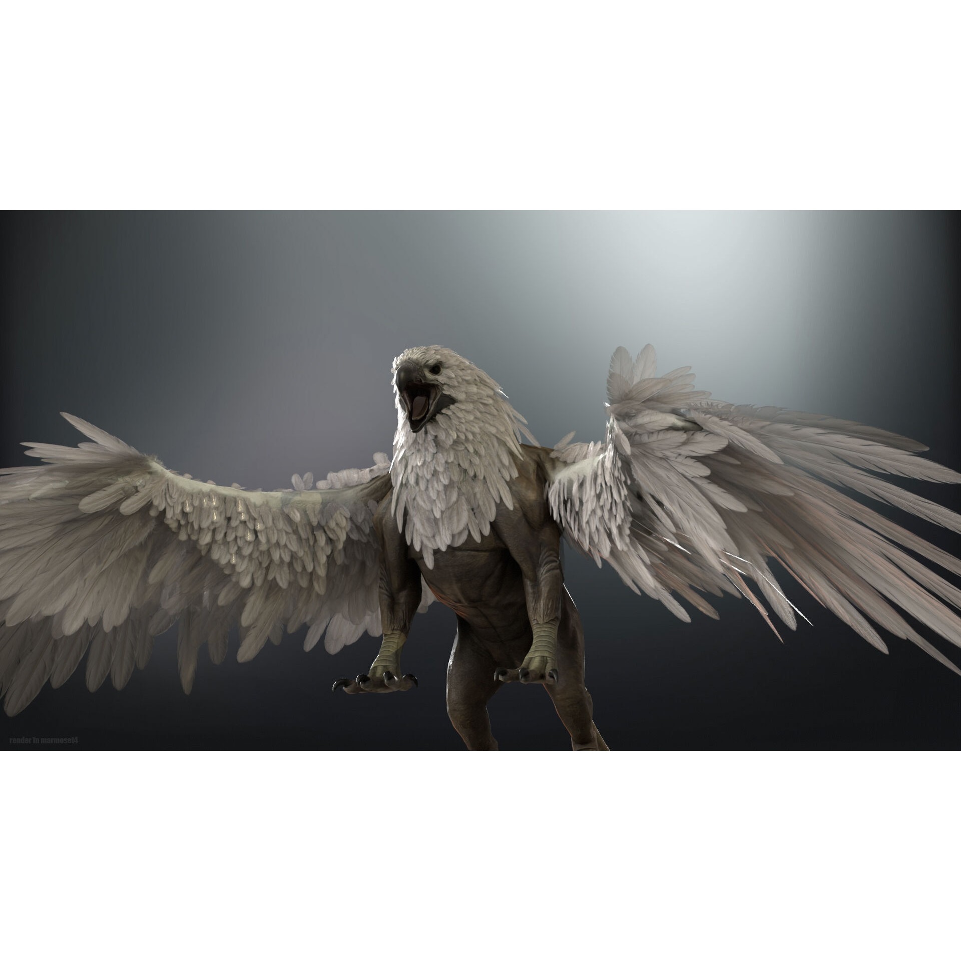 Griffon - Low-Poly Game-Ready 3D Model - View 6