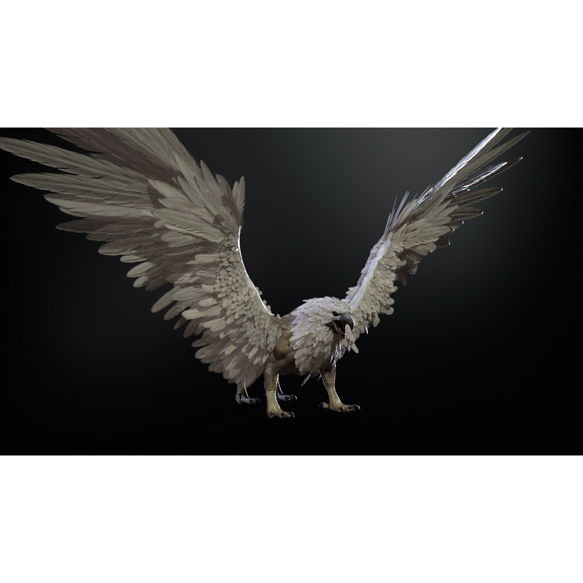 Griffon - Low-Poly Game-Ready 3D Model - View 7