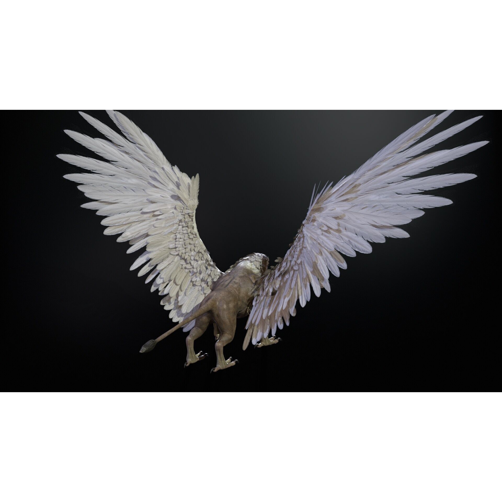 Griffon - Low-Poly Game-Ready 3D Model - View 8