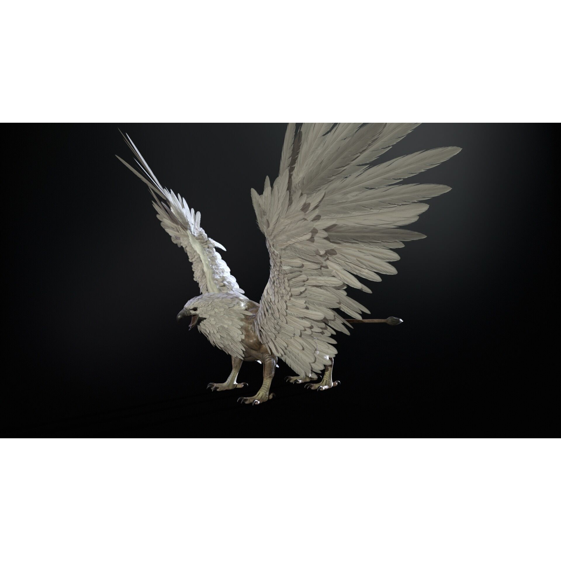 Griffon - Low-Poly Game-Ready 3D Model - View 9