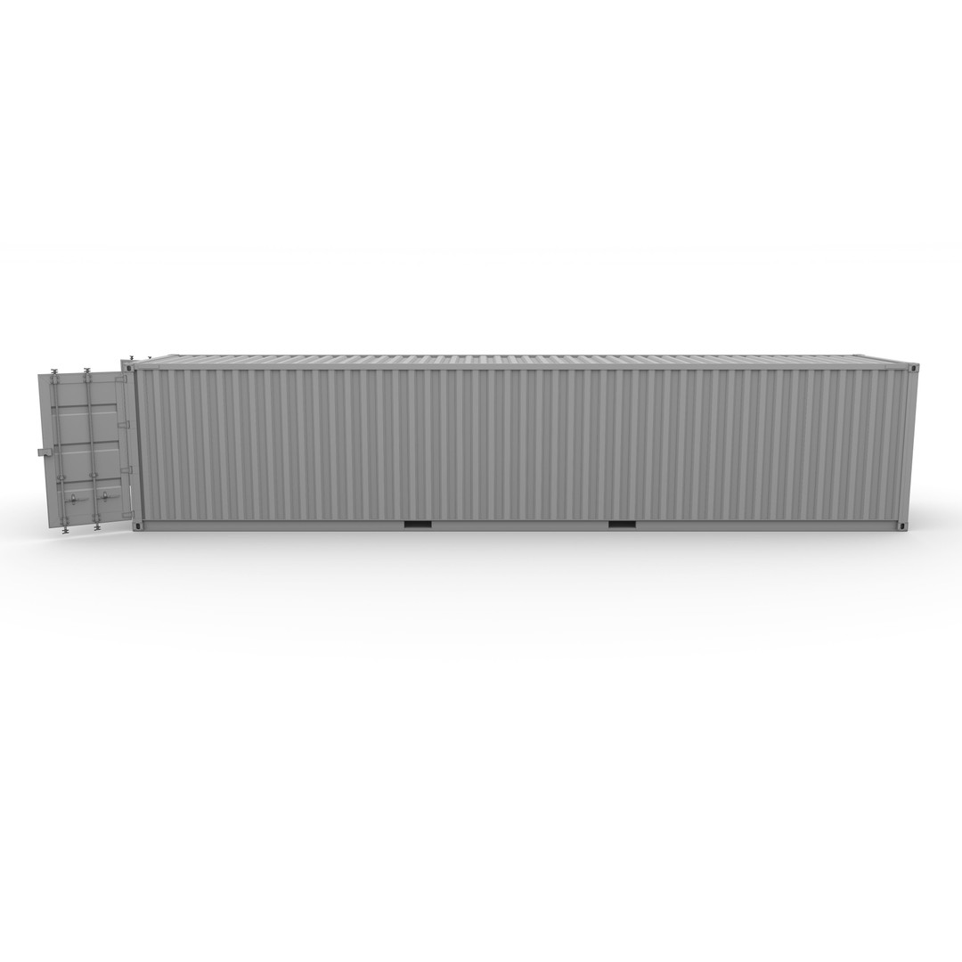 40ft Shipping Container 3D Model – PBR Textured, Game-Ready Formats - View 10