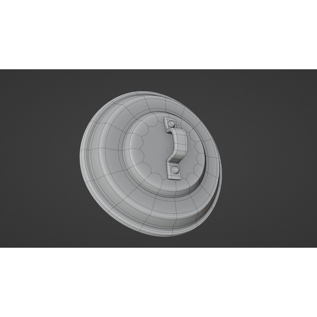 Realistic Metal Trash Can 3D Model – Game Ready Urban Prop, FBX, OBJ - View 12