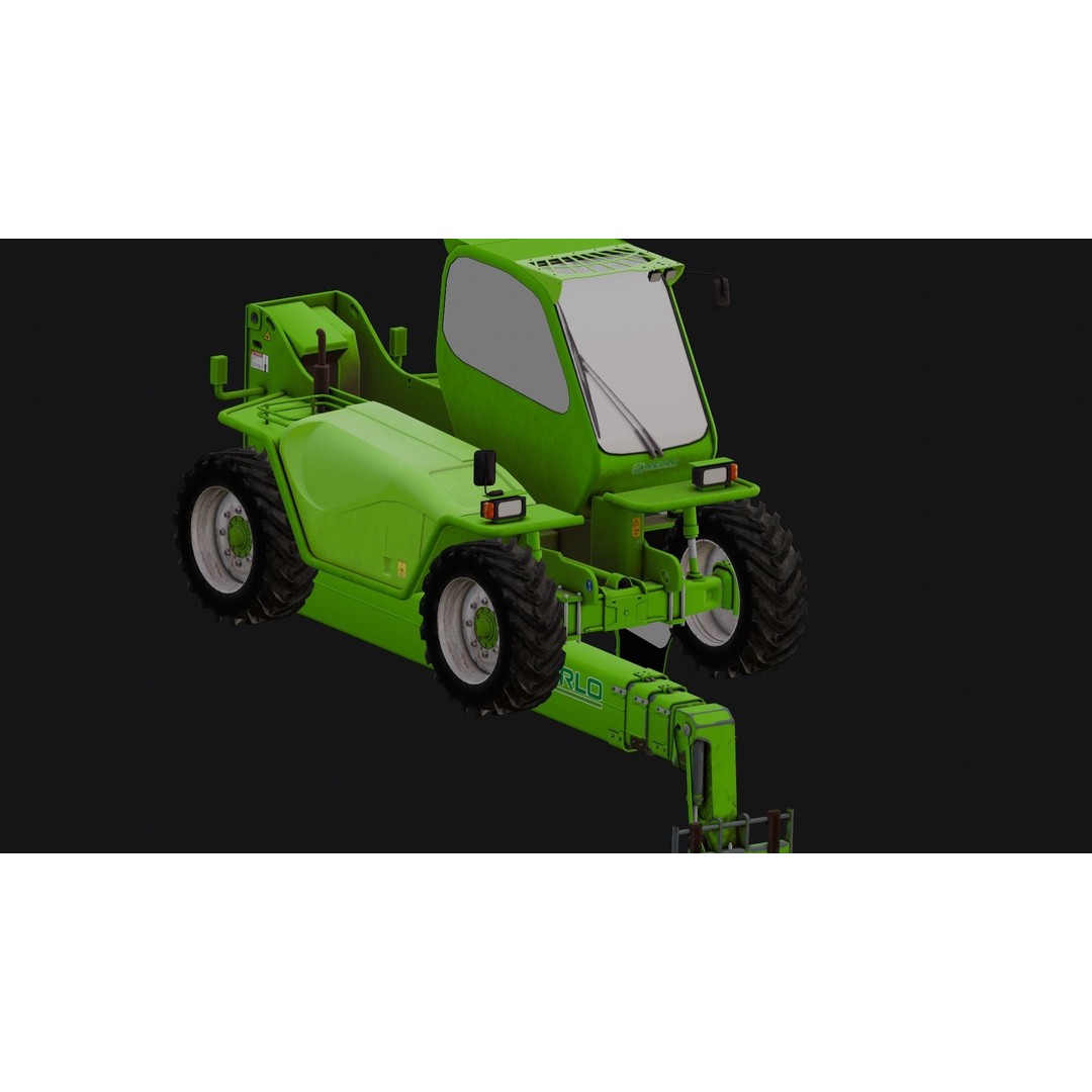 Loader Machine 3D Model – Low Poly PBR Asset for Games and Simulations