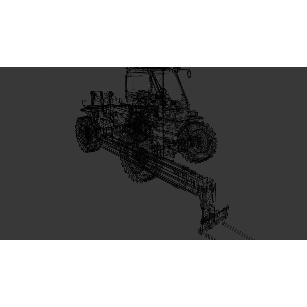 Loader Machine 3D Model – Low Poly PBR Asset for Games and Simulations - View 14