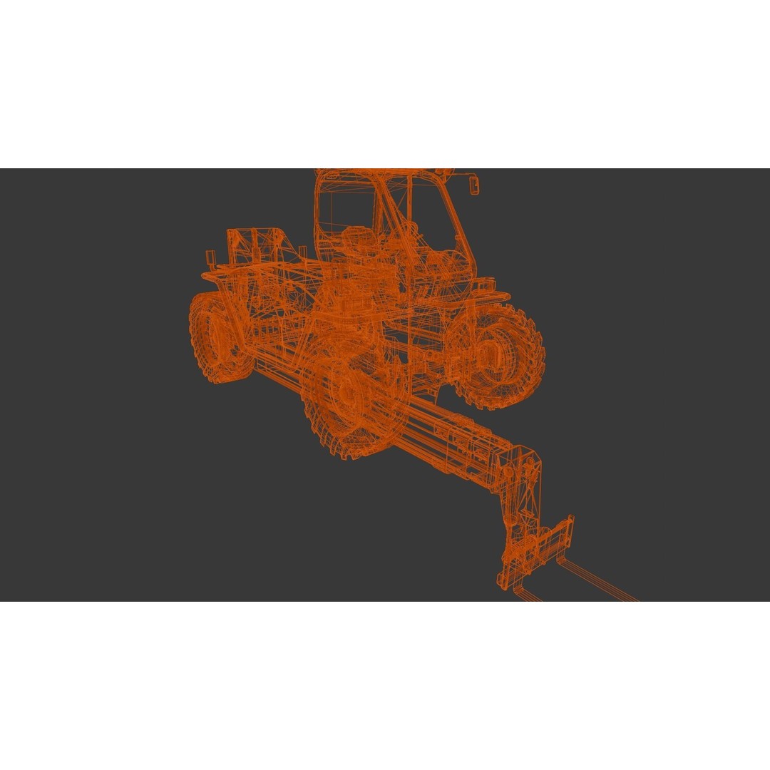 Loader Machine 3D Model – Low Poly PBR Asset for Games and Simulations - View 15